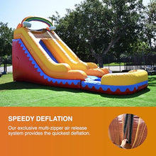 JumpOrange Commercial Inflatable 18' Rainbow Cloud Water Slide with Air Blower
