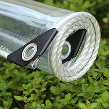 QWEASDF Waterproof Clear Tarpaulin, Clear Waterproof Cover Tarp, Clear Awning Canopy, Dustproof, Rainproof, for Open Balcony Garden Greenhouse Plant Cover, Transparent Tarpaulin,2.8x10m/9.1x32.8ft