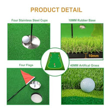Facy Golf Putting Green Mat Indoor/Outdoor 5X10ft Green