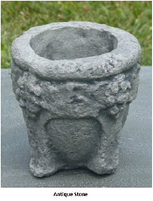 CC Outdoor Living Set of 2 Antique Stone Finished Decorative Urn Planters 37" Gray
