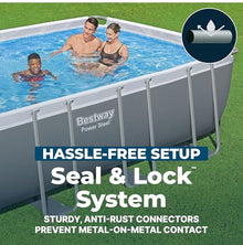 Bestway Power Steel 18’ x 9' x 48” Above Ground Pool with Sand Filter Pump