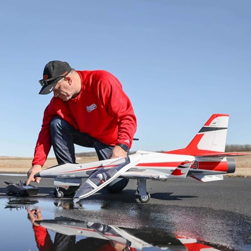 E-flite RC Airplane Viper 90mm EDF Jet BNF Basic AS3X Safe Select Red EFL17750