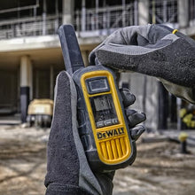 DEWALT DXFRS800 Heavy Duty Walkie Talkies Bundle with Remote Speaker Microphones, 6 Pack Black/Yellow