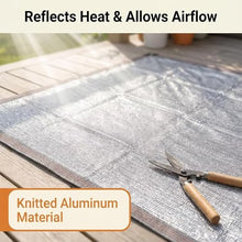 13x60 FT Aluminum Reflective Shade Cloth 95% Outdoor Sun Tarp