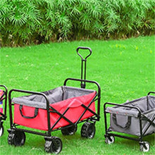 Portable Garden Carts Leisure Camping Wagon Beach Cart Folding Cart with Wheels Outdoor Shopping Carts Camping Fishing Trolley