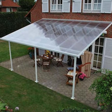 Polycarbonate Sheets All-Weather Outdoor Greenhouse Covering, Plastic Roofing Sheets Rainproof Insulation Protection(1.56x854m)
