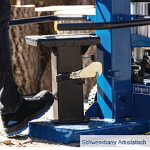 Scheppach Compact 8T wood splitter standing, 7.95 tonnes splitting force 230 V 3150 W, metre wood up to 1070 mm / max. diameter 350 mm, swivelling table for short wood, hardwood and softwood, incl.