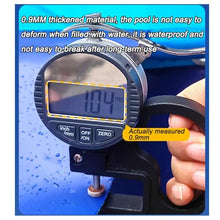 Zfmnoyev Above Ground Pond, PVC Folding Koi Pond with Drain Valve, Large Round Thickening Fish Pond Pool, for Agricultural Irrigation Water Storage Tank(1.5X0.6 m/59.1x23.6 in)