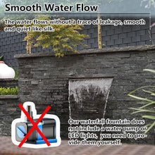 Pond Waterfall Spillway Nozzle, Customizable Pool Waterfall Fountain, Stainless Steel Water Feature Spray