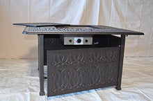 Elizabeth Outdoor Patio Universal Square 42" Coffee Table Dark Bronze Cast Aluminum
