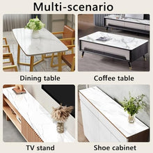 Rectangle Tempered 8mm Thick Polish Touch Corners Glass Table Top, Glass Table Top with Marble Design, Glass Coffee Table Rectangle Glass Table Top Replacement Rectangle Table Glass Top(D,100x100cm)