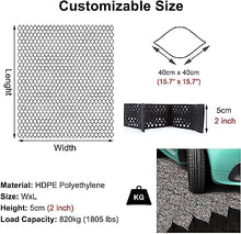 COZMAX Soil Ground Mud Control Grids，Geogrid 2 Inch Tall Soil Stabilizer Geocell for Subgrade Work,for Subgrade Work, Landscaping, Honeycomb Gravel Ground Grid (Size : 5x10m(16.5x33ft))