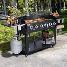 Royal Gourmet GD601B 6-Burner Gas Grill and Griddle Combo, 2-in-1