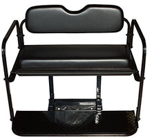Performance Plus Carts EZGO TXT Golf Cart Flip Folding Rear Seat Kit Black
