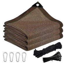 PFGDFSX Garden 42'x54 Sun Shade Sail Square Canopy Shade Cover for Patio Garden Outdoor Backyard, Brown