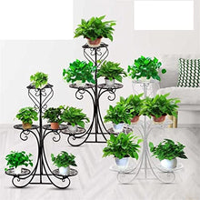 MIIKHI Plant Stand 4/5 Tier Nordic Iron Flower Pot Rack Plant Stand Flower Stand Shelves Bonsai Display Shelf Yard Garden Patio Balcony Flower Stand