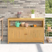FMPGJLYH Garden Console Table, Solid Acacia Wood Storage Unit