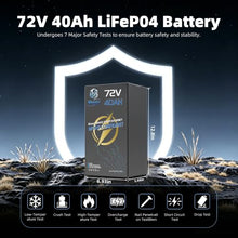 72V 40Ah LiFePO4 Battery Pack with Bluetooth APP & UL2271, IP67 Waterproof, Automotive-Grade Cells, 50A BMS & 5A Charger, 4000+ Cycles, Anderson & XT90, for 250W-3500W E-Scooter E-Bike
