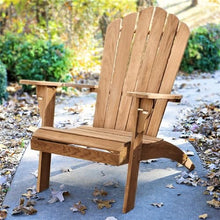 Cambridge Casual Lakeside Indonesian Teak Oversized Patio Adirondack Chair with Cup Holder, Set of 2 Adirondack Chairs, Weather-Resistant, Comfortable Set for Poolside, Fire Pit, Backyard
