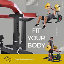 PRODCA Weight Chest Press Bench 11 Adjustable Positions Home Gym Equipment Red