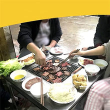 YUIPMHFD Buffet Grill Table Multifunctional Outdoor Charcoal Barbecue Rack Stainless Steel Home