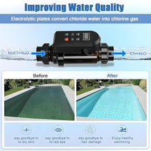Gpxhbcb Upgraded Salt Water Pool Chlorinator System, Saltwater Chlorine Generator with Smart App Control, Electrolytic Salt Chlorinator, for Pools Up to 60,000 Gallons 15g/h