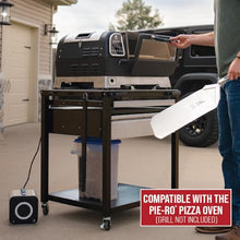 GRILLA Pie-Ro Pizza Oven Outdoor Prep Cart with Stainless Steel Construction, Added Workspace, Accessory Storage, for Pizza Cooking, Food Preparation, and Storage