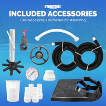 SWIMLINE Sand Filter Pump for Above Ground Pool - 19'', 1 HP, 4500 GPH Pump flow rate 7 way Multi port valve, Easy Installation