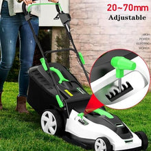 BVFNKQSC Hand Push Electric Lawn Mower, Plug-in Household Garden Lawn Mower, 6-Speed Adjustable, 30L-50L Large Capacity Grass Collection Box,2200w,20 Meter line