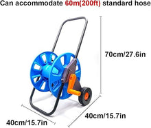 CFDZCP Garden Hose Reels Garden Hose Reel Cart with Wheels, Holds 200-Feet of 1/2-Inch Hose, Portable Hose Holder for Convenient Hose Storage and Watering