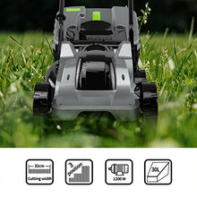 13-Inch Electric Lawn Mower Corded Electric Walk-Behind Push Mower Portable Outdoor Corded Electric Lawn Mower 32cm Cutting Width