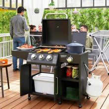 Gas Grill with Side Burner for Outdoor Cooking and Entertaining