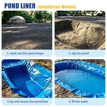 Hamankim Reservoir Pond Liner for Outdoor Water Garden Pond Tarp