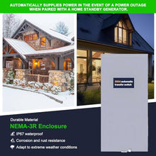 200 Amp Single Phase Automatic Transfer Switch - NEMA 3R Aluminum Enclosure for Outdoor and Indoor Power Management, Service Entrance Rated, Replaces Generac RXSW200A3