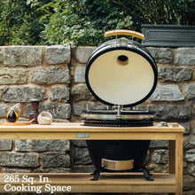 Ash & Ember 18" Kamado Grill with Table Nest Stand, 265 Sq In Cooking Surface