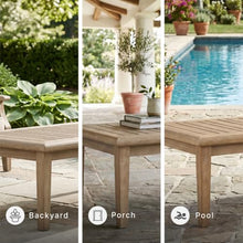 Signature Design by Ashley Wood Outdoor Coffee Table, Grayish Brown