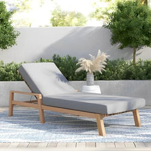 Posh Pollen Maui Patio Chaise Lounge Chair Grey