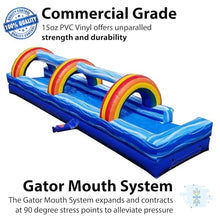TentandTable 30FT Commercial Inflatable Splash & Ride Water Slide, Blue