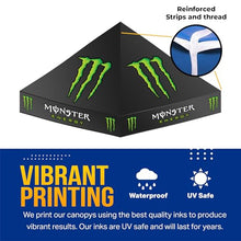 Dot4Dot Custom Canopy with Logo for 10x10 Pop Up Tent Heavy Duty