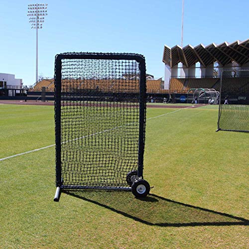 Cimarron Sports Outdoor Practice Premier Safety Net and Frame Black Stainless Steel