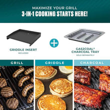 Charbroil Pro Series with Amplifire Technology 3-Burner Propane Gas Grill and Griddle Cabinet, Black - 463365124