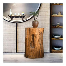 WOAITIANTIAN Vase Stand Imitation Wooden Pile Resinous Plant Base, Multifunctional Decorative Display Stand