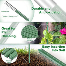 EVANEM 36” (90cm) Length Plant Stakes Gardening Pillar Plastic Coated Steel Pipe, for Supporting Climbing Plants Flowers and Vegetables(100pcs 8 X 900 mm)