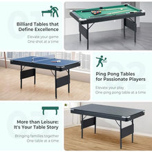 Lyromix 3-in-1 Portable Pool Table 5.5 FT for Kids, Green