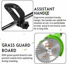 AMYYTL Cordless Grass Strimmer 36V Lithium Battery Cordless Weed Electric Lawn Mower Push-Type Electric Gardening Tool Lawn Mower