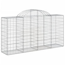 Arched Gabion Baskets 3 pcs Galvanized Iron 78.7"x19.7"x39.4"/47.2" White Black Other