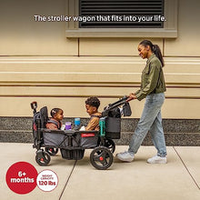 Radio Flyer Voya 2-Seater Stroller Wagon Gray