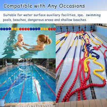 Swimming Pool Blue Red Yellow Safety Divider Rope, Wave-Proof Floating Swimming Cordon Line for Competition Training, Float Dia 12cm/4.7in(50m/164ft/1968in)
