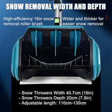 Powerful Cordless Snow Blower with 15×4500mAh Battery, 90% Faster Shoveling, Adjustable Chute,for Steps, Gardens & Walkways | 1000W Brushless Electric Snow Shovel 1battery