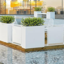 YUHUAWF Garden Bench Splicable Planting Trough Landscape Barrier Flower Box Planter Box with Bench